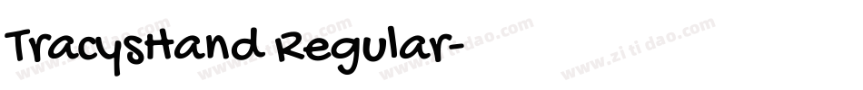 TracysHand Regular字体转换